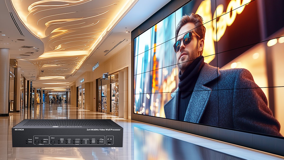 Video wall de gran formato en un shopping