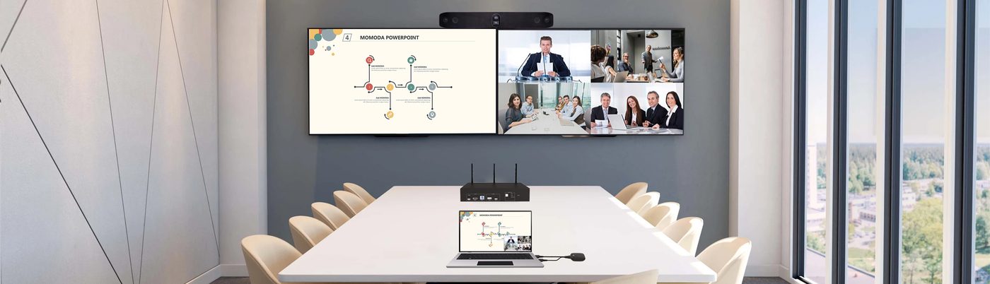 Sala de reuniones con el sistema BYOM Grastron VC-32